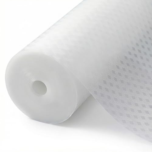 Tapis Fond de Tiroir Antidérapant, Tapis de Tiroir EVA Non Adhésif, Protection Tiroirs Cuisine pour Tiroirs, Frigo, Placard, Etagere et Couler, Peut être Coupé