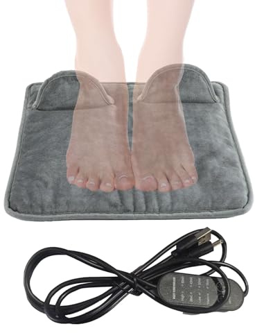 Calentador De Pies Eléctrico Eléctrico 4 Niveles Portátil USB Recargable | Calentadores De Pies Para Mujeres para Cama Invierno Oficinas Frío Coche Habitación Vacaciones Diari