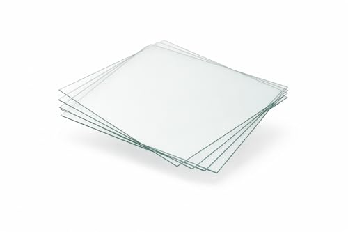 KM FOTO Ersatzglas Gehärtetes Glas 1,8 mm Polierte Kanten Klarglas für Bilderrahmen Echtglas: Format: 50x70 | Pack: 1