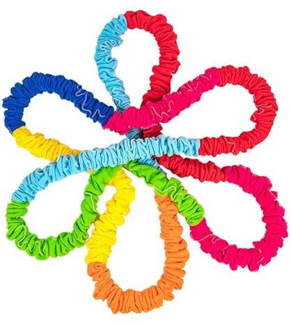 KESOTO Banda Elástica de con Banda Sensorial Dinámica Accesorio para Movimiento Infantil Cuerda Elástica Suave Cubierta de Tela Adecuada para Act, 4m