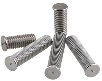 Pernos de soldadura, Pernos de soldadura acero inoxidable M3 M4 M5 Longitudes múltiples 100 piezas(30mm,M4)