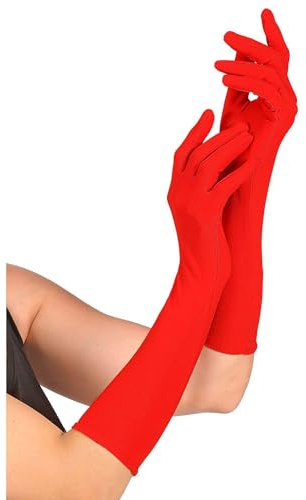 WIDMANN MILANO PARTY FASHION - Handschuhe, 37 cm, edle Abendhandschuhe, Unisex, One Size, Fasching, Karneval, Mottoparty