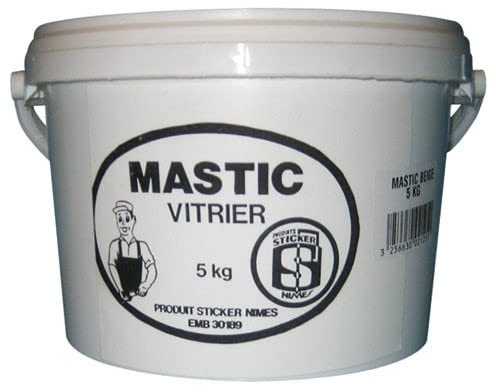 MIEUXA MASTIC VITRIER STICKER BEIGE 5KG
