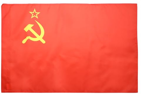 AZ FLAG Flagge Sowjetunion UDSSR 150x90 cm Polyester 100D Hohlsaum | Für innen und außen Kommunismus dekorative Flagge doppelte Nähte und verstärkte Kanten mit Masttunnel 100D Polyester