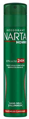 Narta Homme Déodorant Fraîcheur Classique Spray, 200ml