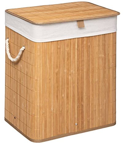 Five - Panier à Linge en Bambou Naturel H 50 cm