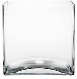 Floralcraft 18cm Glass Cube Vase