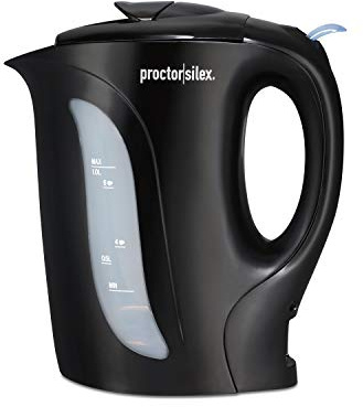 Proctor Silex 1 Liter Electric Tea Kettle, Water Boiler & Heater