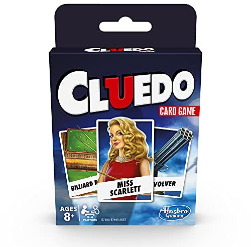 Cluedo Kartenspiel für Kinder ab 8 Jahren, Strategiespiele für 3 bis 4 Spieler (Deutsch/Finnisch)