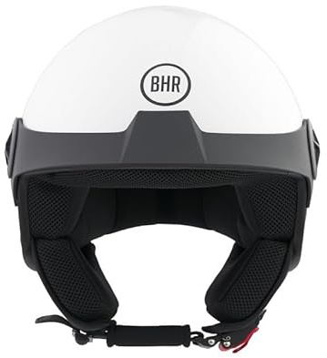 BHR Casco Demi-Jet, Casco Scooter 833 PEAK | Omologato ECE 22.06, Leggero e Compatto, Peso e Dimensioni ridotte e Design Minimal per la Massima Funzionalità, Uomo e Donna
