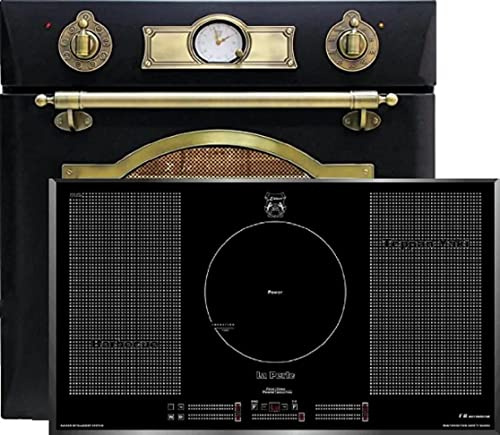 Kaiser Gas Set EH 6355 Em+KCT 97 La Perle, Juego de hornos eléctricos, Independiente, 79L, 8 funciones + Free Zone, Placa de inducción empotrada 90 cm