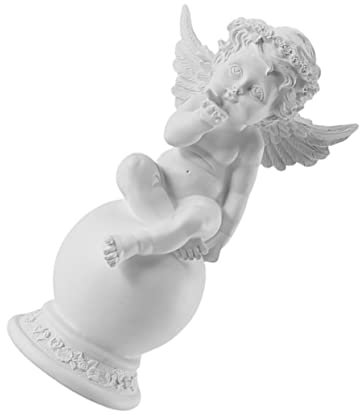 Garneck Engel Statue Aus Resin Sitzender Engel Dekoratives Kunstwerk Für Garten Und Zuhause Als Geburtstagsgeschenk Mit Feinen Details Und Langlebigem Material