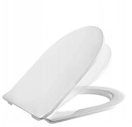 Ramm Toilettensitz kompatibel mit Cersanit City Oval, WC Sitz aus antibakteriellem Duroplast, Toilettendeckel mit Absenkautomatik Soft Close