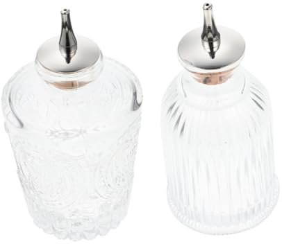 Cabilock 2piezas Botella De Absenta Estilo Japonés Para Bitter Retro De Vidrio Botellas De Vino Para Almacenamiento