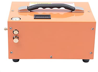 Hochdruck Kompressor Gewehr Scuba Luftpumpe Hohe Druckluftpumpe 4500PSI Elektrische Luftpumpe 40L/min schnelle Inflation 300W Druckluftkompressor Orange 27 * 25 * 13cm