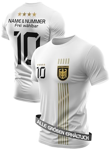 IIIII20Fo7IIIII Kindergeburtstag Fussball Geschenke Jungen Jahre - Trainingsanzug Kinder Fußball Trikot mit Sporthose kurz für Jungs - Deutschland Fanartikel - T Shirt Sport Set