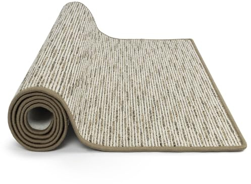 KARAT Teppich Läufer Geneva - Teppichläufer auf Maß - Meterware - Flurteppich - Küchenläufer - Teppich für Küche, Flur & Wohnzimmer (200 x 300 cm, Beige)