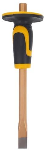 OUNONA Scalpello per Lavorazione del Utensile Adatto per Impieghi Gravosi e Lavori in Muratura con Punta Piatta e Design Ergonomico per Tagliare e Spaccare Pietre Dure Mattoni e Protezion