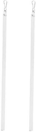 TOPBATHY 2stücke Gardinenstange Aus Acrylmaterial Für Fensterdekoration Leicht Zu Installieren Kompatibel Mit Jalousien Und Vorhängen Glatte Oberfläche Für Angenehmen Griff