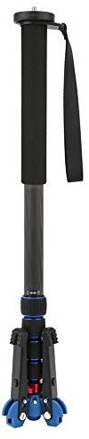 Monopiede con Piedini, Monopiede per Fotocamera Monopiede per Fotocamera con Custodia Cuscino per Chiave Esagonale C-222+M-1 Treppiede Monopiede Telescopico Portatile in Fibra di