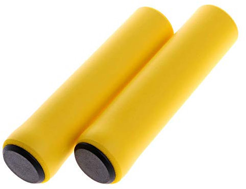 Fahrradgriffe Fahrradlenkergriffe, rutschfest, rutschfest, doppelt verriegelnd, Gummi, ergonomisch, for Mountainbikes, MTB, Fahrradteile, Fahrradgriffe, Schwarz, Gold, Blau Mtb Griffe(Silica gel-Gold)