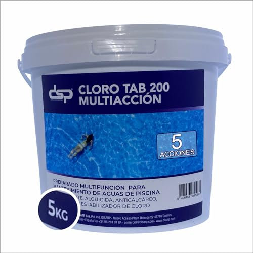Tratamiento de Aguas para Piscina y SPA (Cloro 5 Acciones)