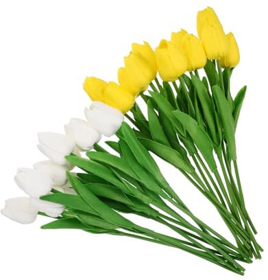 GRIRIW 24stücke Künstliche Tulpen Realistische Hochzeits Und Partydekoration Für -blumenarrangements Und Wohnraumgestaltung