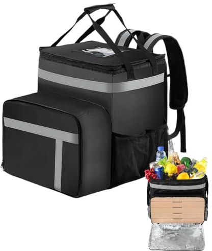 Thermal Insulation Bag - Foldable Cool Bag, Insulation Shopping Bags | Grocery Transportation Large Thermal Bag, Hot Bag and Cold Food Delivery, Tote Bag for Shoulder Strap p, Single Attribute, Se