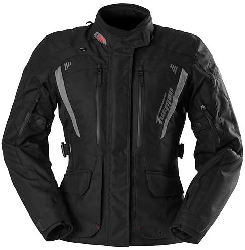 Furygan Apalaches Lady Evo – Damen-Motorradjacke für alle Jahreszeiten – wasserdicht, atmungsaktiv – D3O-Protektoren – abnehmbares Thermofutter – 12 Taschen