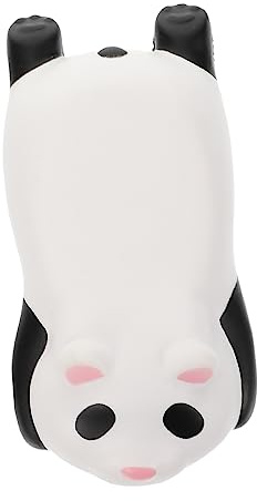 Holibanna Ergonomische Panda Handgelenkstütze Maus Handflächenkissen aus Weißem Pu mit Elastizität für Büro und Kaffeehaus Nutzung