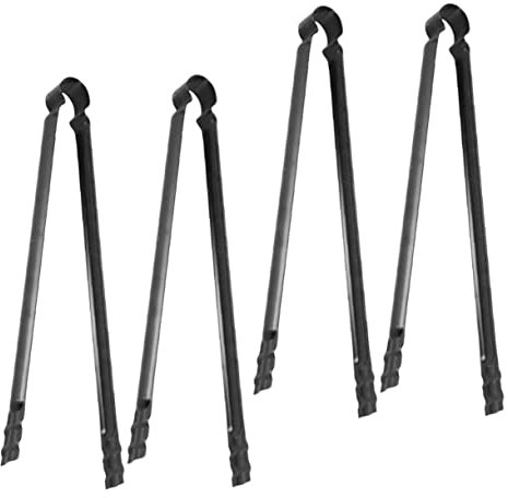 FUNOMOCYA 4piezas Pinzas Para Barbacoa De Resistentes y Reutilizables Tenazas De Leña Para Camping y Chimenea Al Aire Accesorio Multifuncional Para Barbacoas y Fogatas