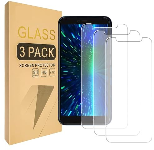 Lucyliy [3 paquetes] Compatible con Piezas para Xiaomi Redmi 5 Plus Protector de pantalla [Dureza 9H ] [Alta definición] [Antiarañazos]