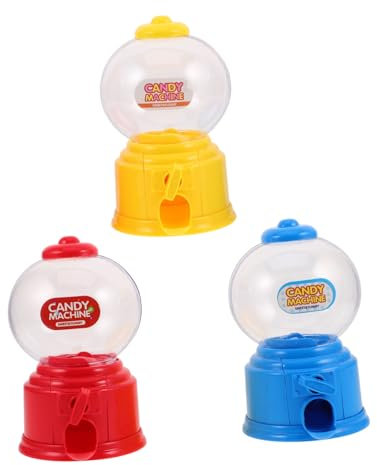MAGICLULU 3 pezzi Distributore Mini Macchina per Snack e Dolci Contenitore per Cioccolatini Colorati per Feste e Compleanni per Età