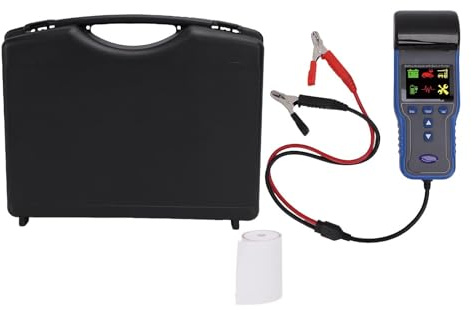 Eujgoov 12 V 24 V Batterie Tester Autoerkennungsauto-Batterie-Tester 100-2000cca mit Drucker für Fahrzeug-LKW-Motorradboot