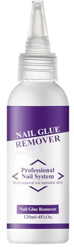 Rimuovitore Di Colla Per Unghie Liquido Rimozione Unghie Press On 120ml | Pulizia Delicata per Casa Ufficio Viaggio Festa Salone Ragazze
