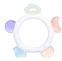 GiliGums Cosmo Ring Teether – 100% Food Grade Silicone Baby Teething Toy | Multi-Textured Sensory Shapes for Gum Relief | Easy Grip Circle Design | BPA-Free, Phthalate-Free | Baby Teether 3-36 Months