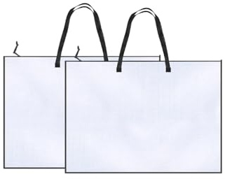 Ymswjgj 2 unidades de ilustraciones con asa y cierre de cremallera transparente carpeta de arte bolsa DIN A2 carpeta coleccionable carpeta A2 A2 carpeta de arte carpeta A2 A2 carpeta de dibujo carpeta