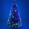 4ft Green Artificial Fibre Optic Christmas Xmas Tree with Multi LED Source 120cm by The Christmas Centre