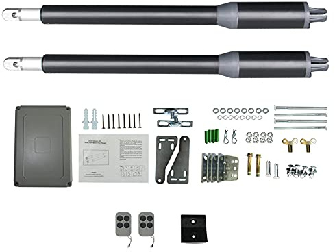 Heavy Duty Dual Arm Swing Gate Opener Kit - Automatic Gate Operator,Duty Automatic Gate Opener Kit for Dual Swing Gates Up to 17 Feet or 650 Pounds Gate Motor AC Powered