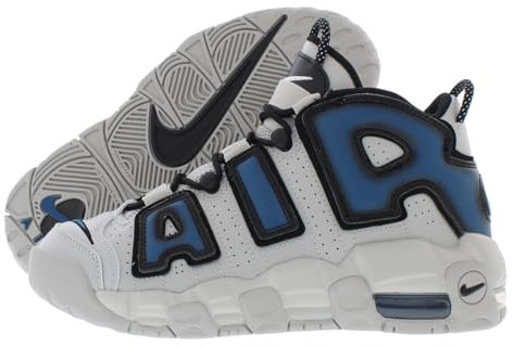 NIKE Air More Uptempo GS Basketball Trainers FJ1387 Sneakers Shoes (UK 4.5 us 5Y EU 37.5, Light Iron ore Industrial Blue 001)