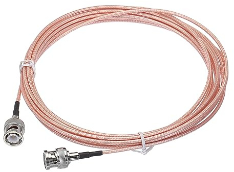 QUARKZMAN RG316 Coassiale Cavi BNC Maschio BNC Maschio 14,7FT Arancione | Bassa Perdita RF Coassiale