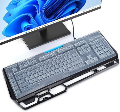 iKammo Tastaturabdeckung für Logitech G910 Orion Spectrum Full-Size Wired Mechanical Keyboard Protective Cover,Clear