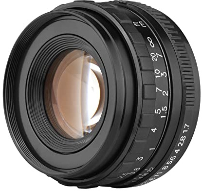 Pentax Kameraobjektiv HUIOP 50 mm F1.7 große Blende Kameralinse manueller Fokus Prime Objektiv PK Mount Ersatz für Pentax K1 / K-1 Mark II Vollformatkameras