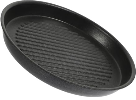 Toyvian Plancha para Bistec y Plato para Pescado de Aluminio, Sartén para Asar Calentamiento Uniforme, Compacta y Duradera, Adecuado para Camping y Barbacoas al Aire Libre