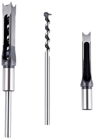 Tekrill Brocas para madera con agujero cuadrado, 16 mm (5/8) HSS Brocas para madera Brocas para mortajar TS/FKZ-01