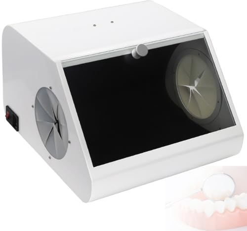 Sandblasting Box, Dust-Proof Case with LED Light, Sandblaster Dust Collector for Engraving, Lapping, and Sandblasting Operations
