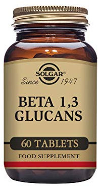 Solgar Beta 1,3 Glucans Tablets - Pack of 60 - Supports Daily Wellbeing - For Cholesterol and Cardiovascular Health - Vegan and Gluten Free, Gold