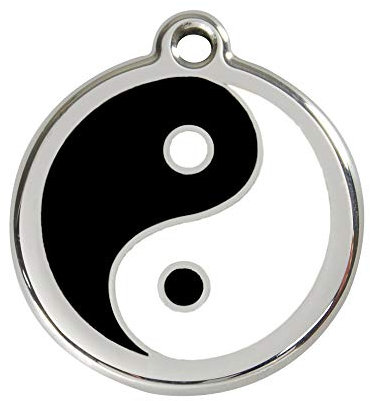 Red Dingo Hundemarke Yin Yang inklusive Gravur (M)