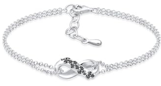Elli DIAMONDS Bracelet Women Infinity Symbol with Diamond (1.95 ct.) in 925 Sterling Silver