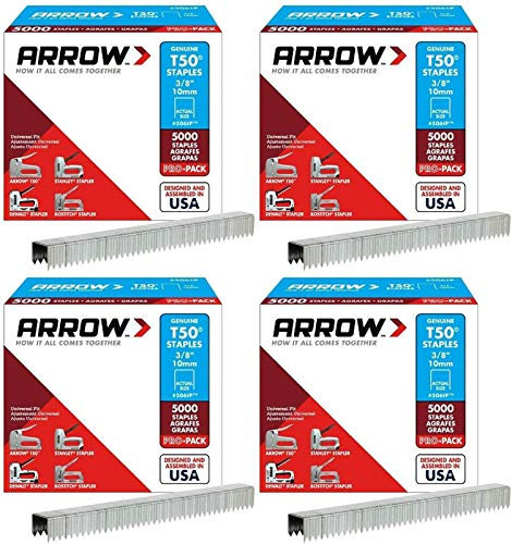 Agrafeuse marteau flèche T50 et T55 4 Pack - 3/8 Inch